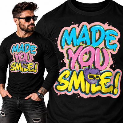 LONGSLEEVE ŚMIESZNY MADE YOU SMIE